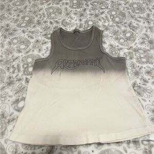 Grey & white ombre Alpha Phi tank top